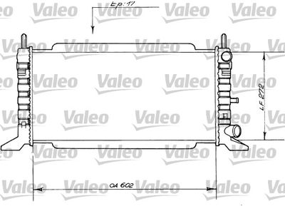 VALEO 730560 Радіатор охолодження двигуна для FORD (Форд)