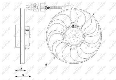 Fan, engine cooling 47398