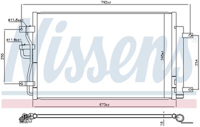 CONDENSATOR CLIMATIZARE NISSENS 941216 1