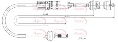 Cable Pull, clutch control APEC CAB5030