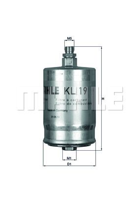 Топливный фильтр KNECHT KL 19 для PORSCHE 911