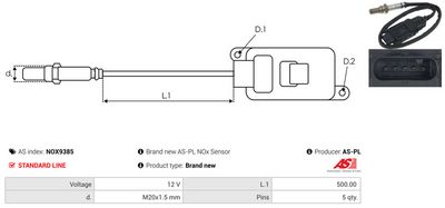 SENZOR NOX INJECTIE ADITIV AS-PL NOX9385 2