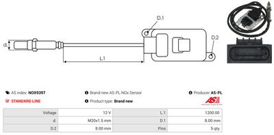 SENZOR NOX INJECTIE ADITIV AS-PL NOX9397 2