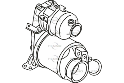 Filtr sadzy / filtr cząstek stałych, układ wydechowy FENNO P8958DPF