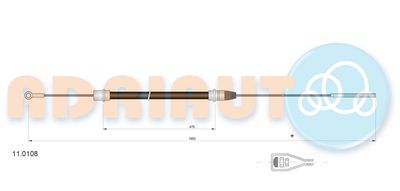 въжен механизъм, задействане на съединителя ADRIAUTO 11.0108