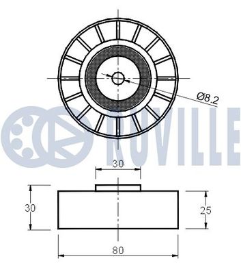 ROLA GHIDARE/CONDUCERE CUREA TRANSMISIE RUVILLE 540178 1