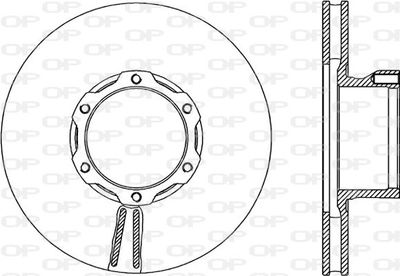 Тормозной диск OPEN PARTS BDR1702.20 для DAF 55