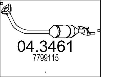 Катализатор MTS 04.3461 для LANCIA Y10