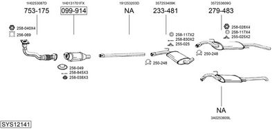 Изпускателна система BOSAL SYS12141
