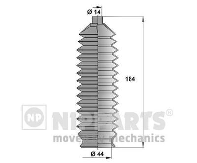 Комплект пыльника, рулевое управление NIPPARTS N2843021 для MAZDA MPV