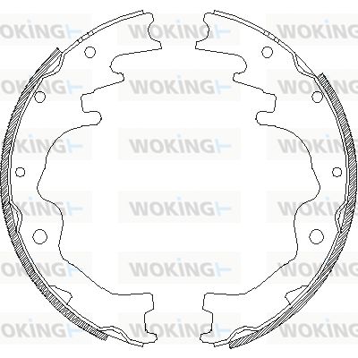 Комплект тормозных колодок WOKING Z4388.00 для MAZDA MPV