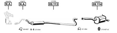 Układ wydechowy ASMET CI090233