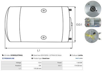 MOTOR ELECTRIC AS-PL DC9003LETRIKA 3