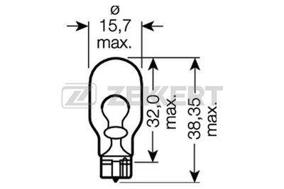 LP-1090 ZEKKERT Лампа накаливания, фонарь указателя поворота
