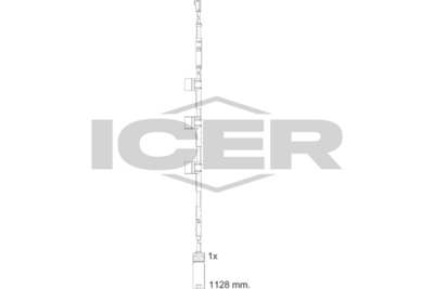 предупредителен контактен сензор, износване на накладките ICER 610722 E C