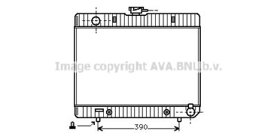 PRASCO MS2055 Радиатор охлаждения двигателя для MERCEDES-BENZ S-CLASS (W126) 280 S (126.021)