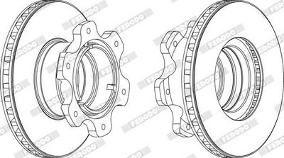 BREMSSCHEIBE FERODO FCR208A