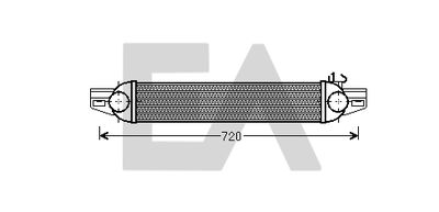 EACLIMA 36A25028 Интеркулер  для FIAT QUBO (Фиат Qубо)
