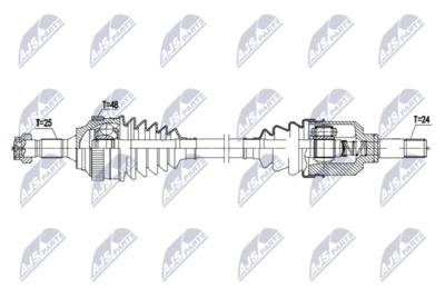 Wał napędowy NTY NPW-CT-165