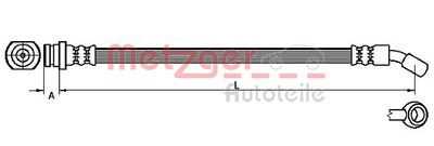Тормозной шланг METZGER 4110530 для SUZUKI JIMNY