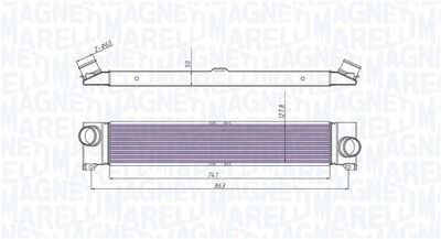 Интеркулер MAGNETI MARELLI 351319204310 для FIAT DUCATO