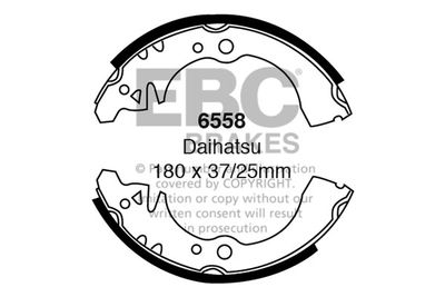 Комплект тормозных колодок EBC Brakes 6558 для DAIHATSU SIRION