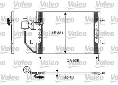 VALEO Condensor, airconditioning (817504)