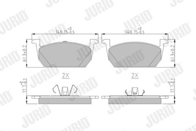 Brake Pad Set, disc brake 573833J