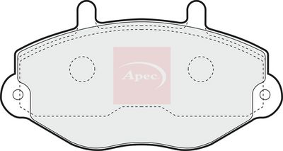 APEC Brake Pad Set, disc brake PAD729