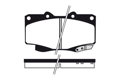 RAICAM RA.0580.3 Тормозные колодки и сигнализаторы для TOYOTA HILUX VII Пикап (_N1_, _N2_, _N3_) 2.5 D-4D 4WD (KUN25_)