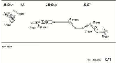 Układ wydechowy WALKER PEK134562B