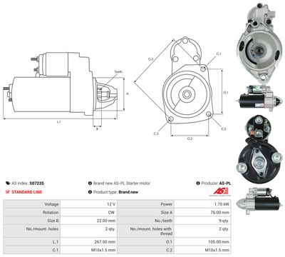 STARTER AS-PL S0723S 4