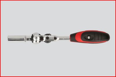 Ks Tools - Mini račňa s výkyvnou hlavou a T-rukoväťou 72zubov 1/4"