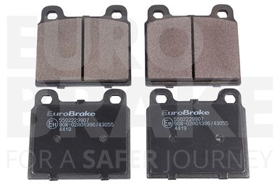 Комплект тормозных колодок, дисковый тормоз EUROBRAKE 5502229907 для OPEL SENATOR