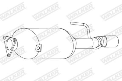FILTRU FUNINGINE/PARTICULE SIST.DE ESAPAMENT WALKER 73331 1