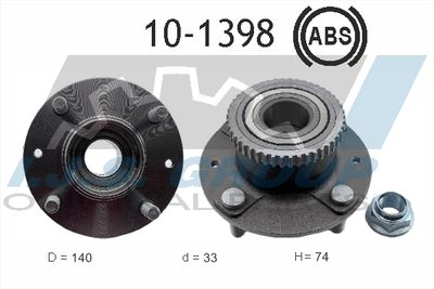 Комплект подшипника ступицы колеса IJS GROUP 10-1398 для KIA CLARUS