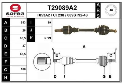 ANTRIEBSWELLE EAI T29089A2