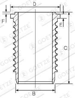 GOETZE ENGINE Cilindro įvorė