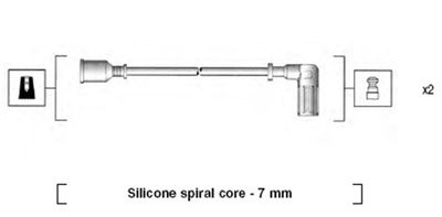 Комплект проводов зажигания MAGNETI MARELLI 941095600600 для FIAT 126