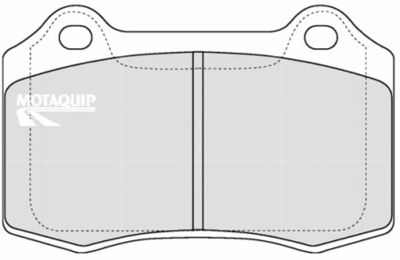 Комплект тормозных колодок, дисковый тормоз MOTAQUIP LVXL1196 для FERRARI 360