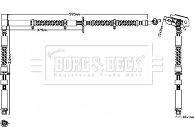 Brake Hose Borg & Beck BBH8296