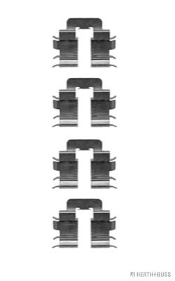 Комплектующие, колодки дискового тормоза HERTH+BUSS JAKOPARTS J3661018 для NISSAN MICRA