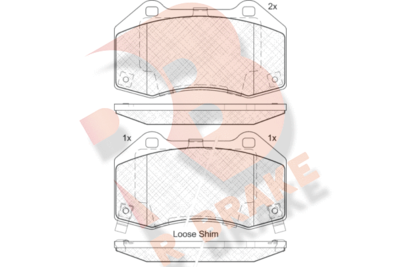 R BRAKE RB2132 Тормозные колодки и сигнализаторы для OPEL CORSA E Фургон/хетчбэк (X15) 1.3 CDTI (08) R BRAKE RB2132 Тормозные колодки и сигнализаторы для OPEL CORSA E Фургон/хетчбэк (X15) 1.3 CDTI (08)