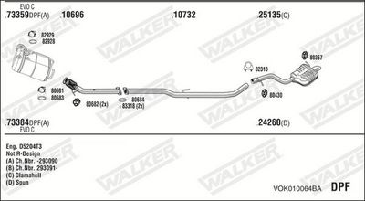 SISTEM DE ESAPAMENT WALKER VOK010064BA