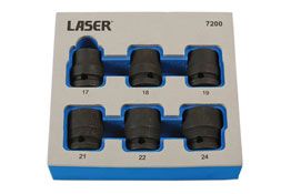 Laser Tools Damaged Nut/Bolt Remover Tools 1/2"D 6pc