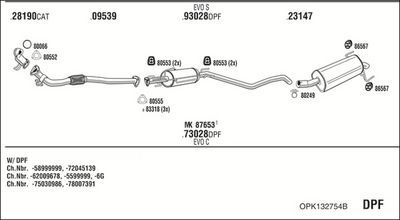 SISTEM DE ESAPAMENT WALKER OPK132754B