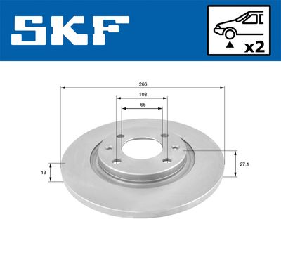 Brake Disc VKBD 80033 S2