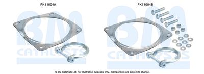 zestaw montażowy, filtr sadzy / filtr cząstek stałych BM CATALYSTS FK11004