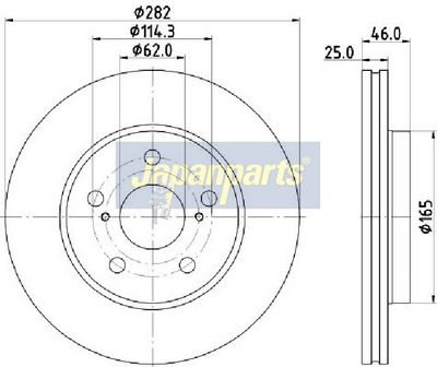 DISC FRANA JAPANPARTS DI2057C 1