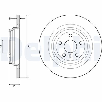 BREMSSCHEIBE DELPHI BG4754C